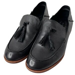 Kork-Ease Tinga Tassel Loafer Women's Shoe Size 8 Black Full Grain Leather NWOT